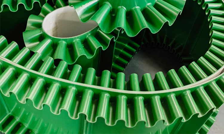 PVC无缝裙边输送带 PVC无缝裙边输送带