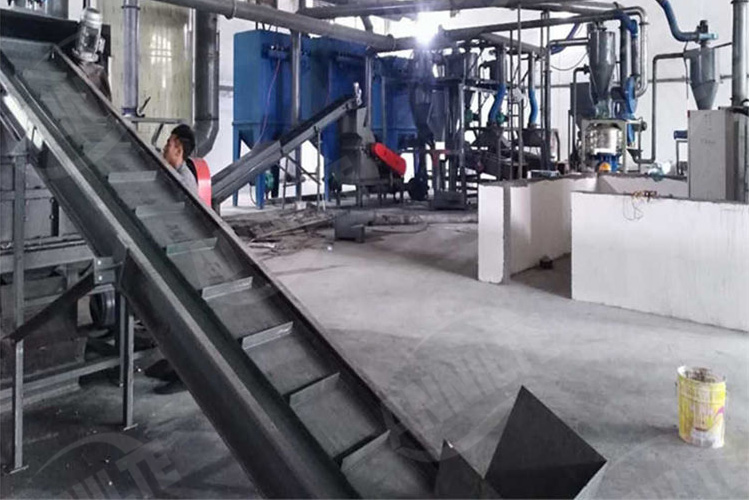 废旧锂电池破碎分选输送带4