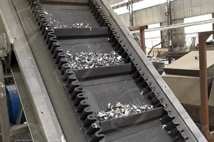 废旧锂电池破碎分选输送带 废旧锂电池破碎分选输送带